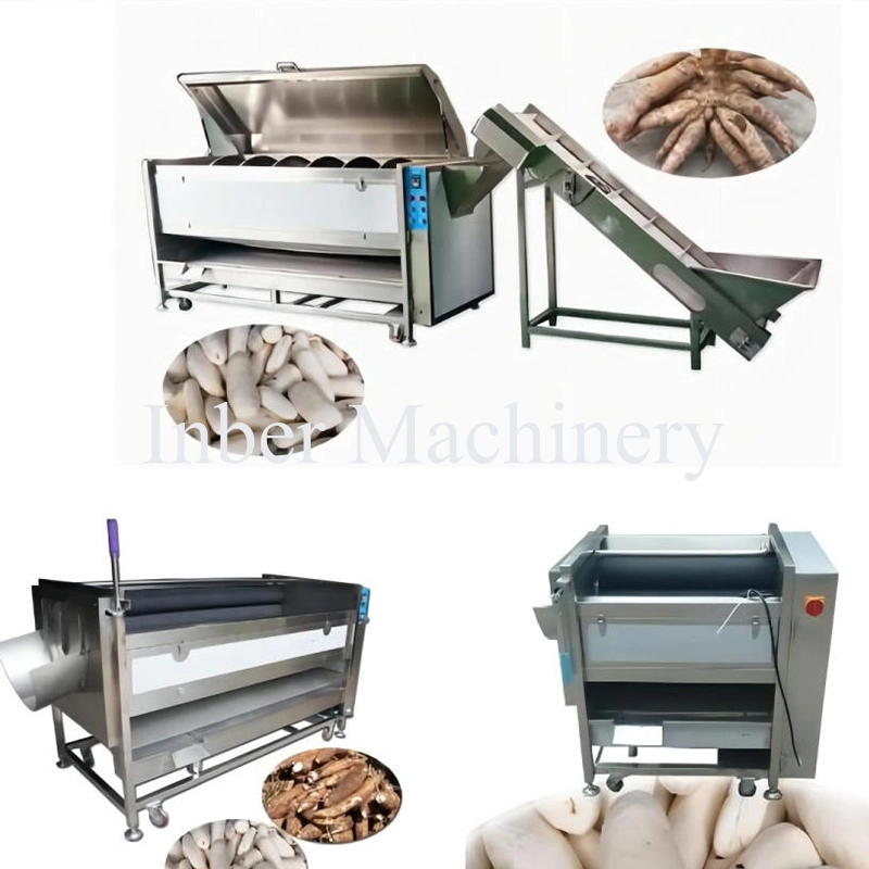 Industrial Automatic Fruit Vegetables Sweet Potato Cassava Cleaning Washing Peeling Machine for Cassava Garri Project