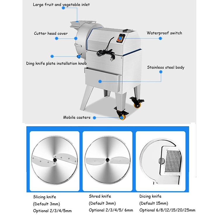 High Quality Potato Cutter Chip Chopper Cutting Machine Vegetable Slicer