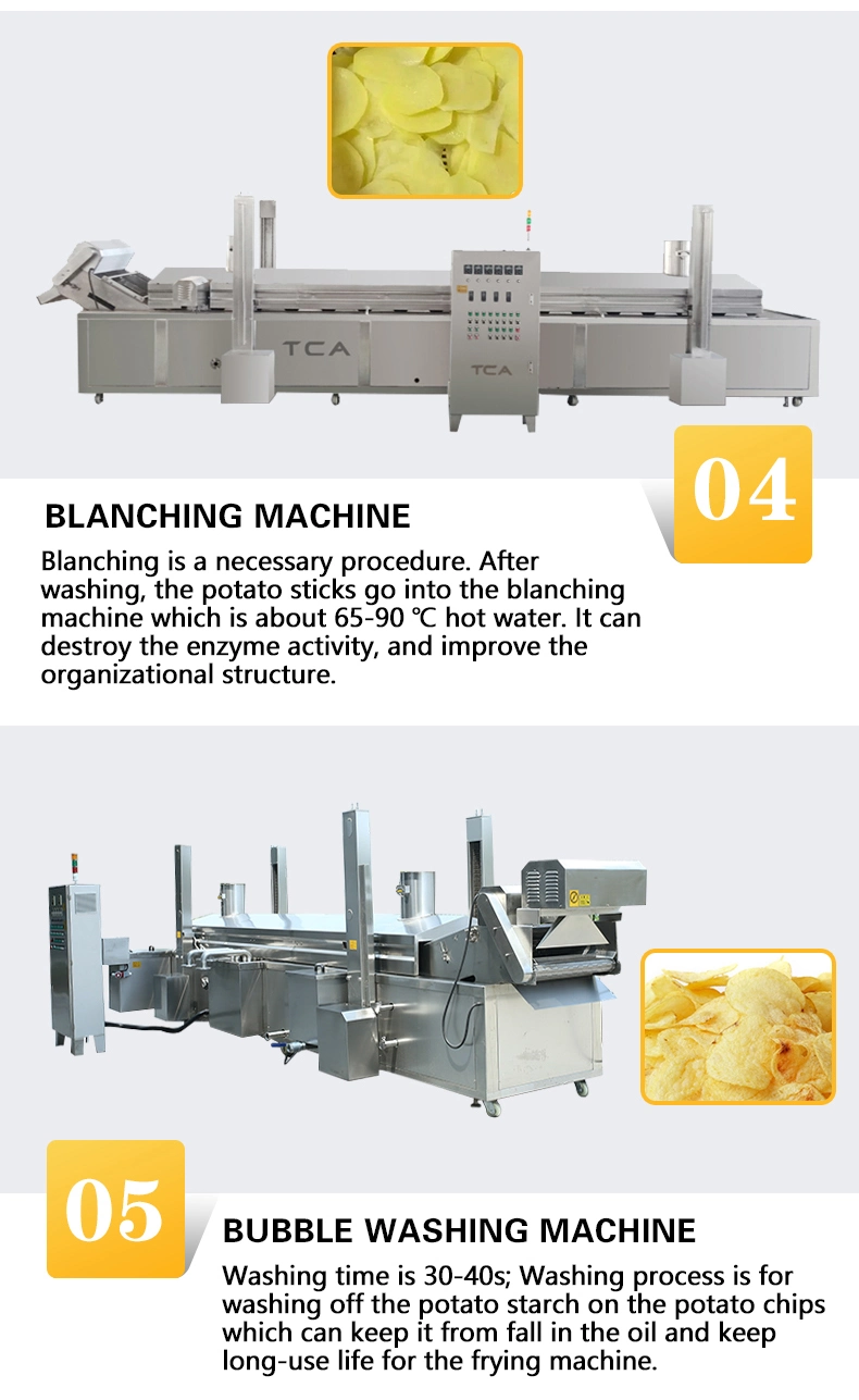 CE Certified High Quality Automatic Fresh Potato Chips Production Line Potato Chips Plant Cost