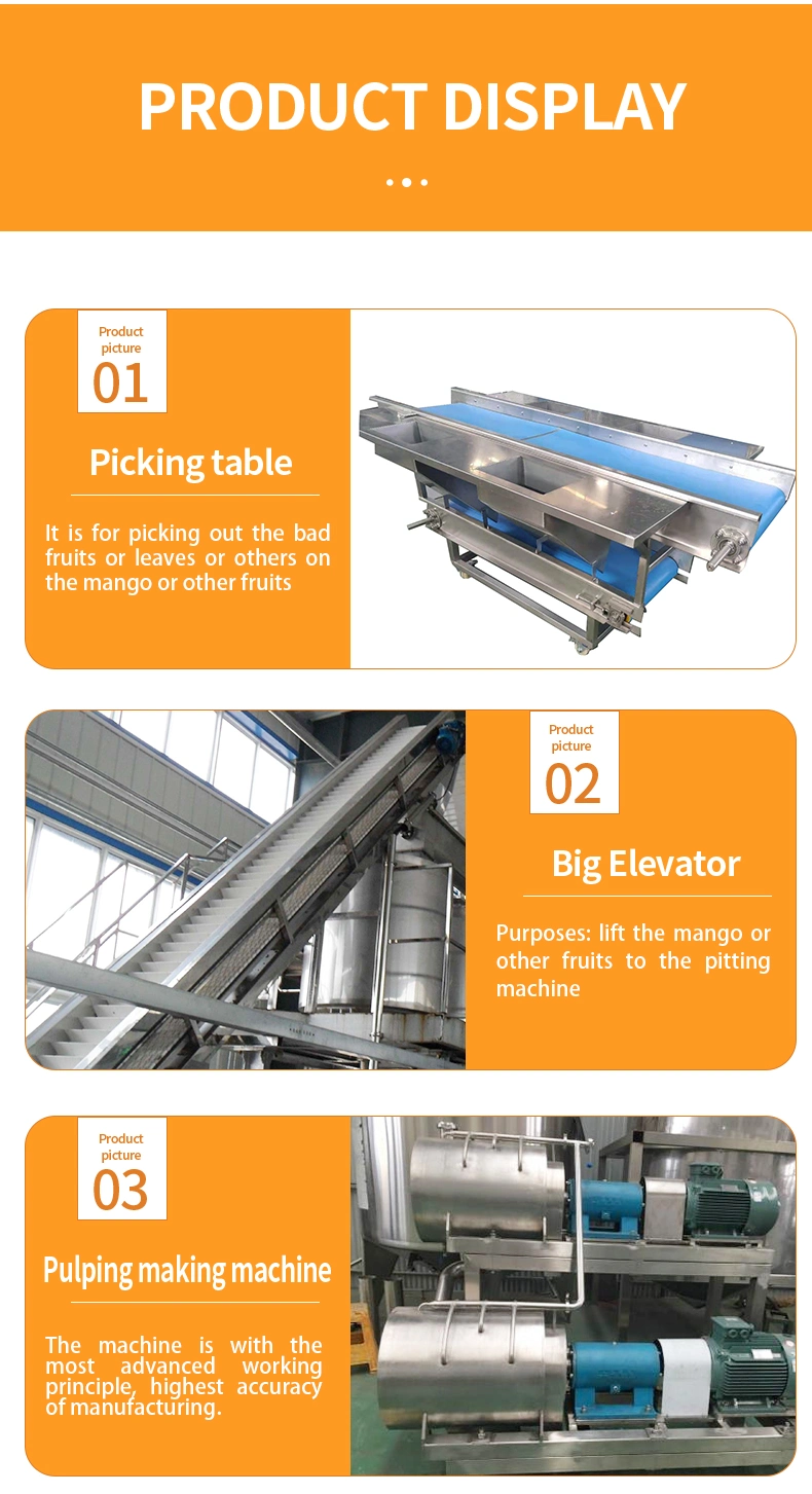 Mango Fruit Pulping Machine Mango Peeling Corer and Pulp Making Machine Banana Pulping Machine