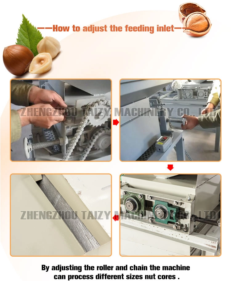 Hot Sale Hazelnut Pecan Nuts Dehulling Cracking Nut Huller Cracker Breaking Almond Shelling Machine