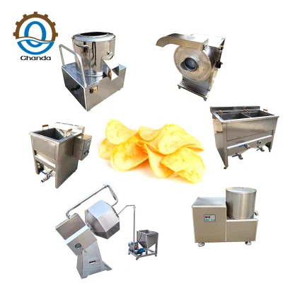 Industrial frito congelado patatas fritas desaceitado que hace la máquina patatas fritas precio de línea de producción