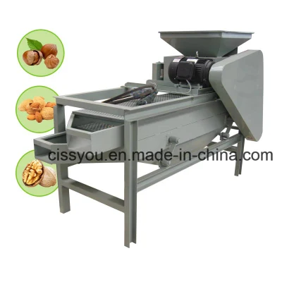 Máquina de procesamiento de equipos de cascanueces para descascarar nueces