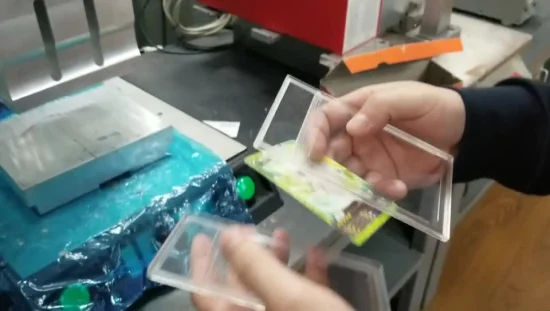 2% de descuento Titulares de tarjetas Soldadura ultrasónica Sellado Caja transparente Máquina de unión de losas para plástico Pokemon Psa Tarjeta de clasificación de ADN Titular de la tarjeta de regalo