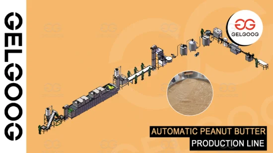 Línea de producción de mantequilla de anacardo Equipo de máquina de procesamiento de mantequilla de nuez