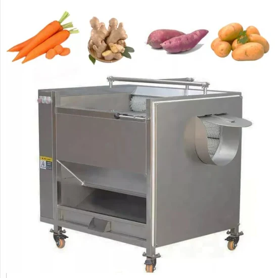 Máquina industrial de corte, pelado y lavado de papas y vegetales de raíz, peladora y lavadora de yuca