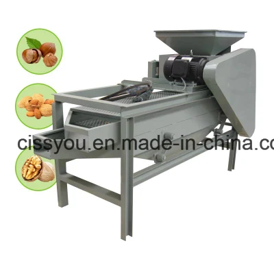 La mejor herramienta de nuez de macadamia de nuez negra de nuez de almendras eléctrica automática comercial Crackers Shellers Cracking Shelling Machine