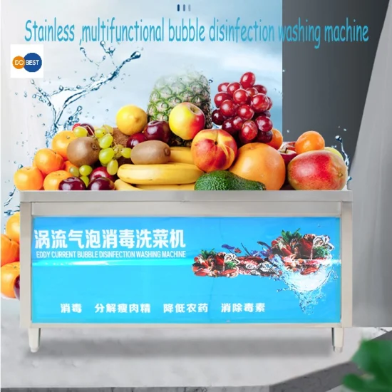 Lavadora de frutas y verduras de hidroxilo de acero inoxidable de alta calidad al por mayor comercial/lavadora de frutas y verduras