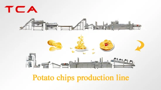 50kg-2000kg Proceccing de chips de plátano completamente automático que hace la línea de producción de chips de patata dulce