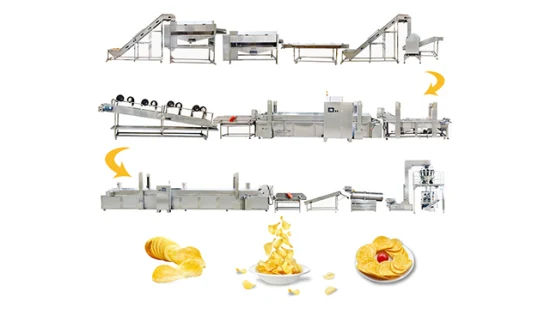 Línea de producción de papas fritas completamente automática de alta calidad Precio de la máquina para hacer papas fritas
